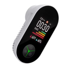 4-In-1 Natural Gas Alarm Carbon Monoxide Detectors Plug in Combination Built-in CO/Combustible Gas/Temp Humidity US Plug