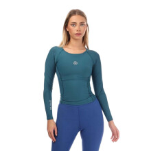 (M, Teal) Skins Womens/Ladies Series-3 Logo Long-Sleeved Top