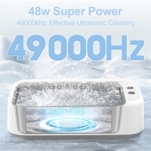 Ultrasonic Cleaners 49KHz Ultrasonic Jewelry Cleaner for Jewelry Razors Watches Combs Brushes Rings US Plug