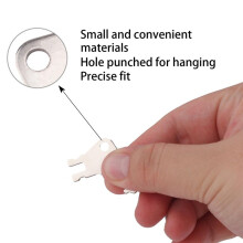 12pcs Paper Towel Dispenser Key for Georgia Pacific, Iron Tissue Dispenser Key Replacement Toilet Paper Holder Opener