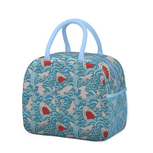 Retro Shark Art Lunch Bag Waterproof Insulated 1 Pack