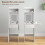 Small Vanity Desk with Mirror and LED Lights 6