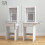 Small Vanity Desk with Mirror and LED Lights 2