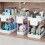 Under Sink Organizer Shelf White 3 Pack 2 Tier 1