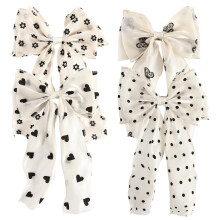 Big Ribbon Hair Bows for Women and Girls 4PCS