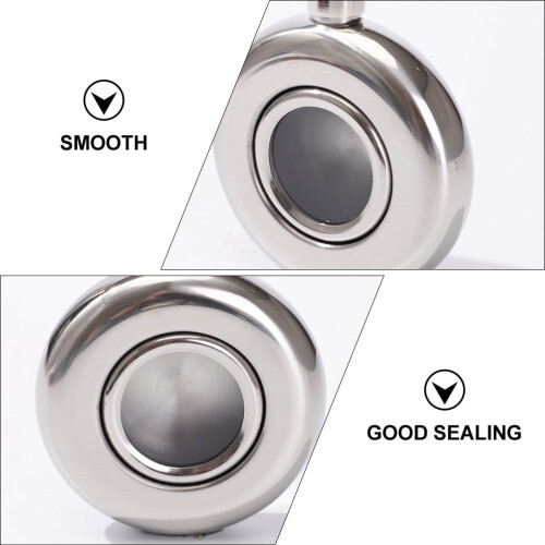 Flask for Liquor Bottles Round Glass Container 500ml 2