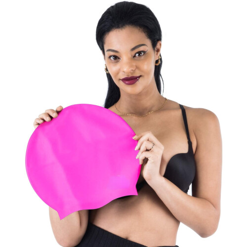 Silicone Swim Cap Extra Large for Long Thick Curly Hair 2