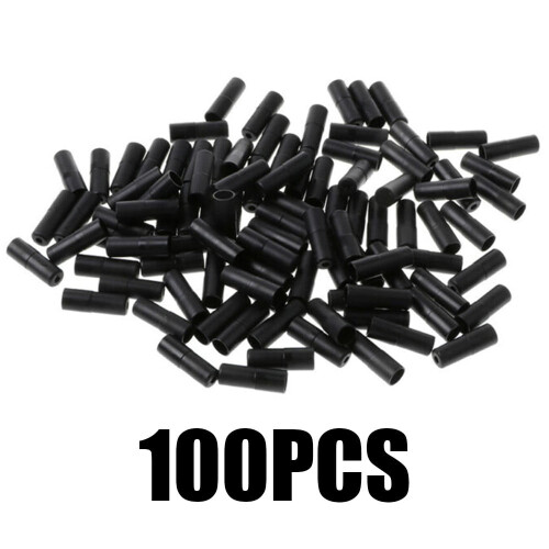Brake Cable End Caps Plastic Black 5mm 100 Pack