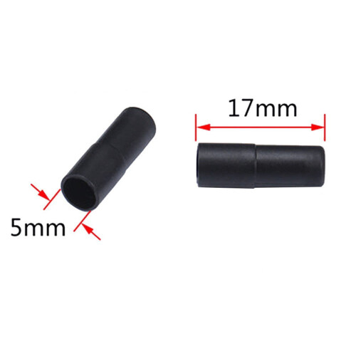 Brake Cable End Caps Plastic Black 5mm 100 Pack 2