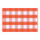 Fall Plaid Doormat Orange White Cotton 24x16 Inch 1