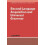 Second Language Acquisition and Universal Grammar by Lydia White Hardc 1