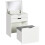 Dressing Table , Flip-up Mirror and Storage Stool 3