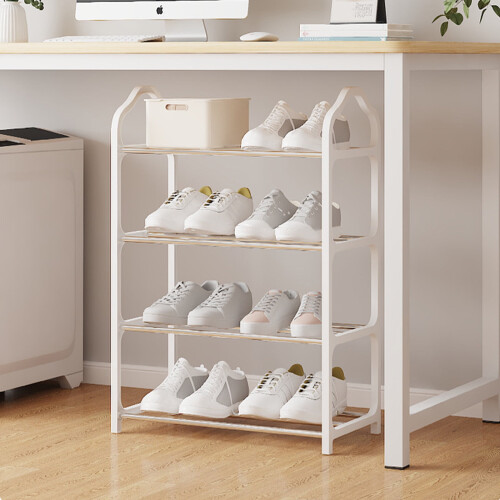 Shoe Rack Metal 4-Tier Storage Organizer