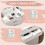 Dressing Table , Flip-up Mirror and Storage Stool 5