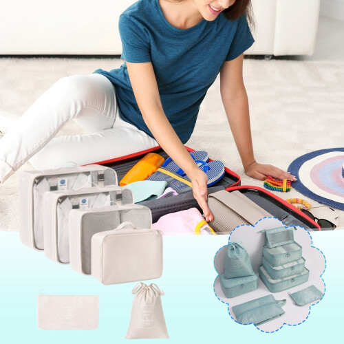 Compression Packing Cubes Set with Shoe Bag 6-Piece 1