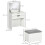 Dressing Table , Flip-up Mirror and Storage Stool 2