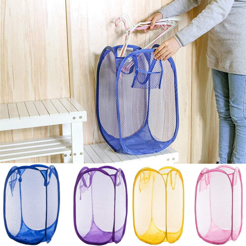 Foldable Mesh Laundry Hamper 2-Pack 2