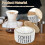 Wooden Coffee Filter Dispenser with Lid 1pc 3