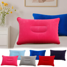 Inflatable Camping Pillow Flocked Surface 1 Pack
