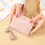 Women's Slim RFID-Blocking Bifold Wallet with Zipper Coin 2
