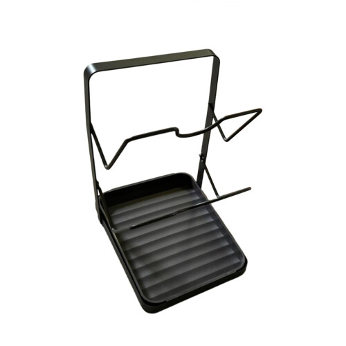 Kitchen Pot Cover Rack with Spatula Storage and Cutting 1