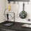 Kitchen Pot Cover Rack with Spatula Storage and Cutting 6