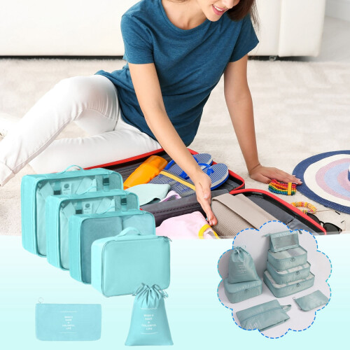 Compression Packing Cubes Set with Shoe Bag 6-Piece 1