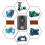 Single Phase to 3 Phase Variable Frequency Drives Inverter VFD 7.5KW 220V 380V 7