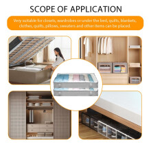 Foldable Under Bed Bags Large Under Bed Storage Boxes Thick Breathable Underbed Clothes Storage Bags Zippered Organizer