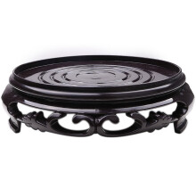 Antique Plastic Flowerpot Base Brown Black QD-09
