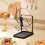 Kitchen Pot Cover Rack with Spatula Storage and Cutting 1