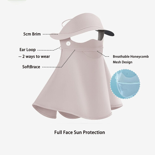 Sun Mask Ice Silk Scarf with Ear Hooks 1