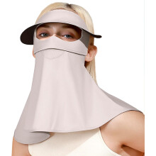 Sun Mask Ice Silk Scarf with Ear Hooks