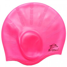 Swimming Cap Silicone Waterproof for Adults with 3D Ear