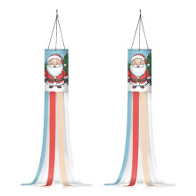 Santa and Pumpkin Windsock Outdoor Decoration Washable