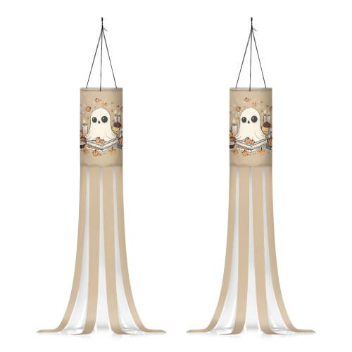 Halloween Cartoon Ghost Windsock 40 inch 2 pcs