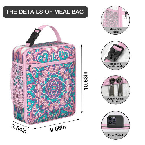 Mandala Psychedelic Thermal Lunch Tote 12L 1