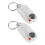 Compass Thermometer Keychain Pocket-Sized 1