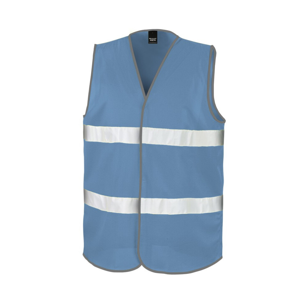 Result (Lxl, Sky Blue) Core Adult Unisex Motorist Hi-Vis Safety Vest