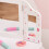 Kids Vanity Table and Chair Set ,Mirror and Stool 6