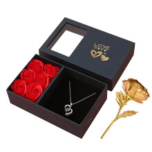 Valentine's Day Gift Set: Crystal Bracelet with Simulated