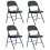 4pcs Elegant Foldable Iron & PVC Chairs for Convention & Exhibition 1