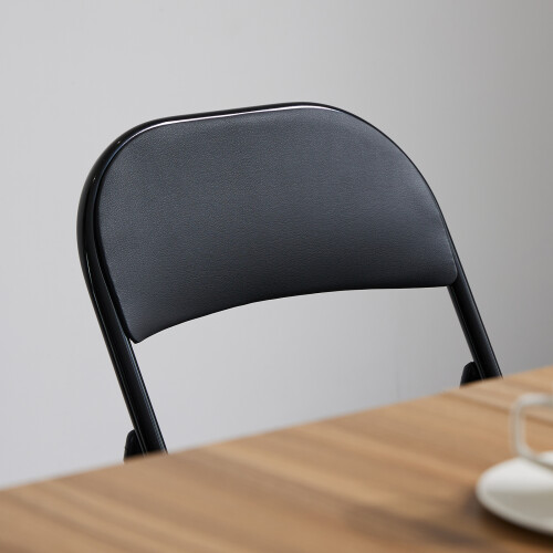 4pcs Elegant Foldable Iron & PVC Chairs for Convention & Exhibition 1