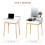 Dressing Table with Flip-up Mirror,2 Drawers 4