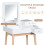 Dressing Table with Flip-up Mirror,2 Drawers 8
