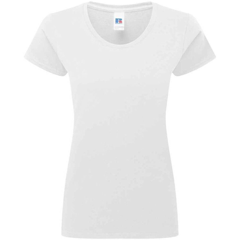 Russell (Xs, White) Womens/Ladies Authentic Classic T-Shirt