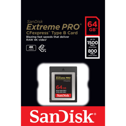 SanDisk SanDisk Extreme Pro CFexpress Type B 64GB SDCFE-064G-GN4NN 2
