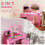 Kids Vanity Table and Chair Set,Pink 5