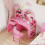 Kids Vanity Table and Chair Set,Pink 2