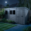 13x7 Pent Composite Shed Tanalised (Single Door, With Windows) 3